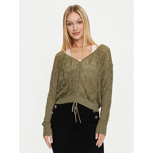 Guess Sweter Clarissa W4GR14 Z3E22 Zielony Regular Fit ze sklepu MODIVO w kategorii Swetry damskie - zdjęcie 182748332