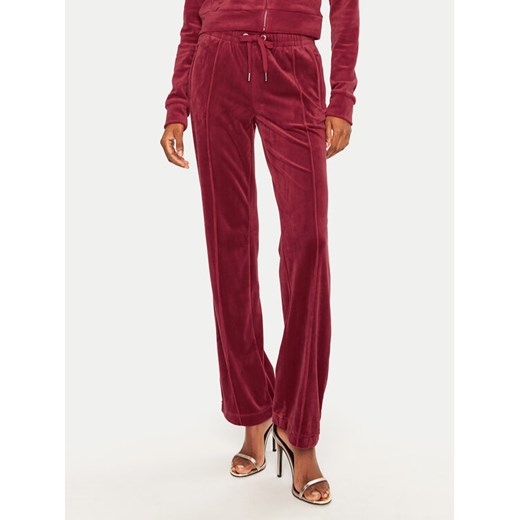 Juicy Couture Spodnie dresowe Tina JCAPW045 Czerwony Regular Fit ze sklepu MODIVO w kategorii Spodnie damskie - zdjęcie 182748520