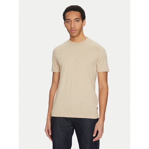 BOSS T-Shirt Thompson 01 50468347 Beżowy Regular Fit ze sklepu MODIVO w kategorii T-shirty męskie - zdjęcie 182748550