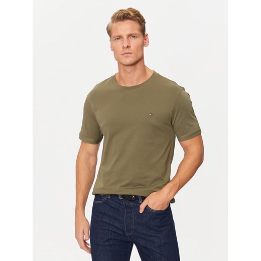 Tommy Hilfiger T-Shirt UM0UM03362 Zielony Regular Fit ze sklepu MODIVO w kategorii T-shirty męskie - zdjęcie 182748564