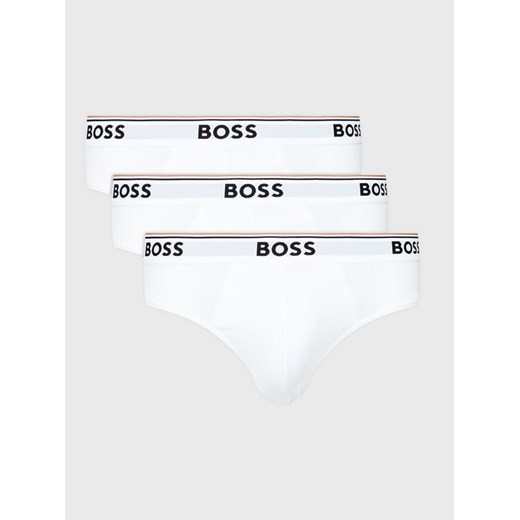 Boss Komplet 3 par slipów Power 50475273 Biały ze sklepu MODIVO w kategorii Majtki męskie - zdjęcie 182748634