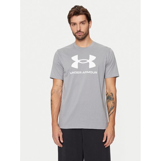 Under Armour T-Shirt Ua Sportstyle Logo Update Ss 1382911 Szary Loose Fit ze sklepu MODIVO w kategorii T-shirty męskie - zdjęcie 182748712