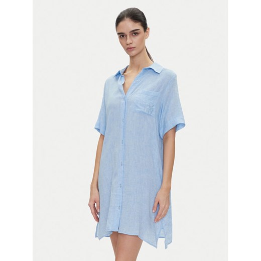 DKNY Koszula nocna YI30054 Błękitny Relaxed Fit ze sklepu MODIVO w kategorii Koszule nocne - zdjęcie 182748721