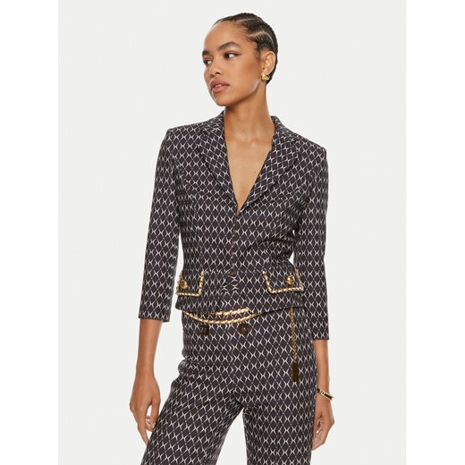 Elisabetta Franchi Marynarka GI-S85-46E2 Czarny Regular Fit ze sklepu MODIVO w kategorii Marynarki damskie - zdjęcie 182748731