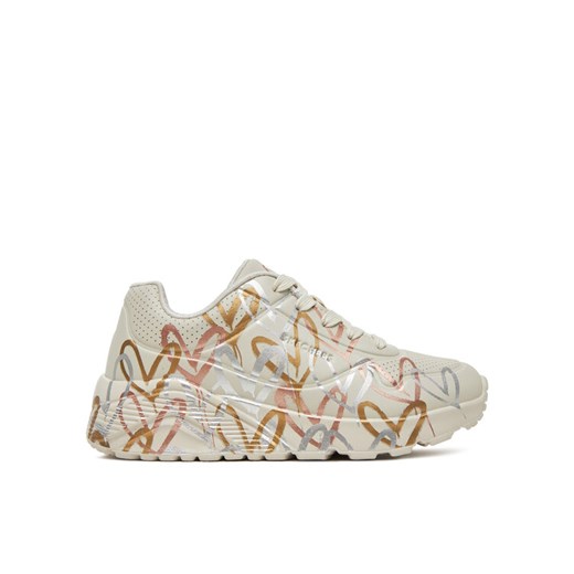 Skechers Sneakersy Uno Lite - Metallic 314067L/NTMT Biały ze sklepu MODIVO w kategorii Buty sportowe dziecięce - zdjęcie 182748763