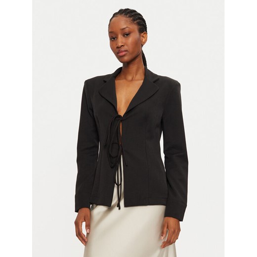 Haveone Marynarka JVS-M062 Czarny Slim Fit ze sklepu MODIVO w kategorii Marynarki damskie - zdjęcie 182748951