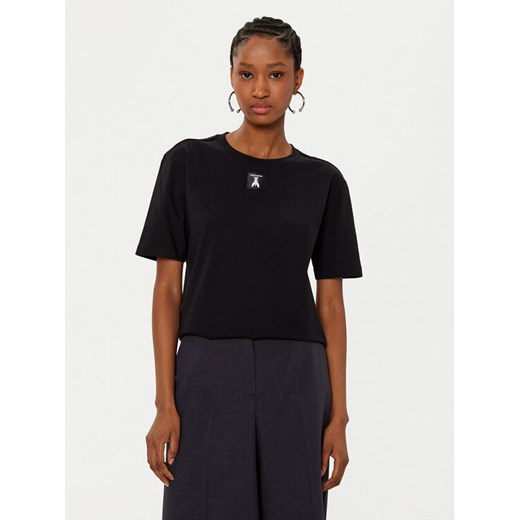 Patrizia Pepe T-Shirt 8M1612/J089-K103 Czarny Regular Fit ze sklepu MODIVO w kategorii Bluzki damskie - zdjęcie 182748960