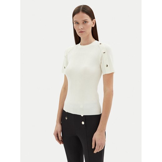 Motivi Sweter M5876000937N Biały Slim Fit ze sklepu MODIVO w kategorii Swetry damskie - zdjęcie 182749002