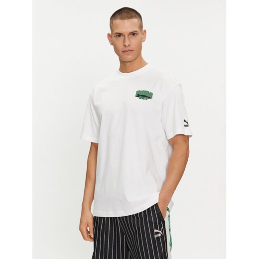 Puma T-Shirt For The Fanbase Graphic 624395 Biały Relaxed Fit ze sklepu MODIVO w kategorii T-shirty męskie - zdjęcie 182749153