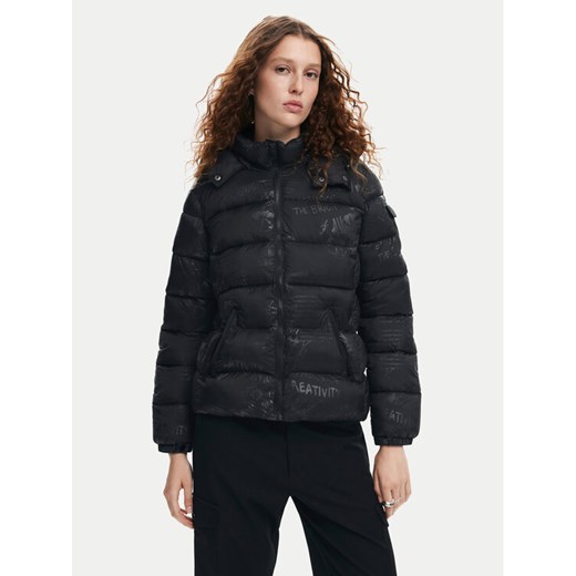 Desigual Kurtka zimowa Drammen 24WWEWBM Czarny Regular Fit ze sklepu MODIVO w kategorii Kurtki damskie - zdjęcie 182749213