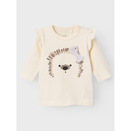 NAME IT Bluzka 13219336 Beżowy Regular Fit ze sklepu MODIVO w kategorii Kaftaniki i bluzki - zdjęcie 182749214