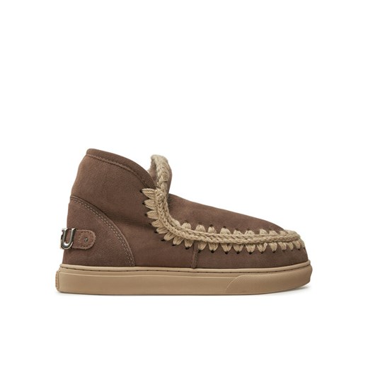 Mou Śniegowce Eskimo Sneaker Big Metal Logo FW111008A Brązowy ze sklepu MODIVO w kategorii Śniegowce damskie - zdjęcie 182749224
