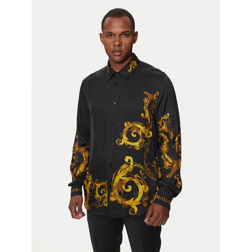 Versace Jeans Couture Koszula 76GAL2RW Czarny Regular Fit ze sklepu MODIVO w kategorii Koszule męskie - zdjęcie 182749310