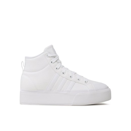 adidas Sneakersy Bravada 2.0 Platform Mid IE2316 Biały ze sklepu MODIVO w kategorii Trampki damskie - zdjęcie 182749320