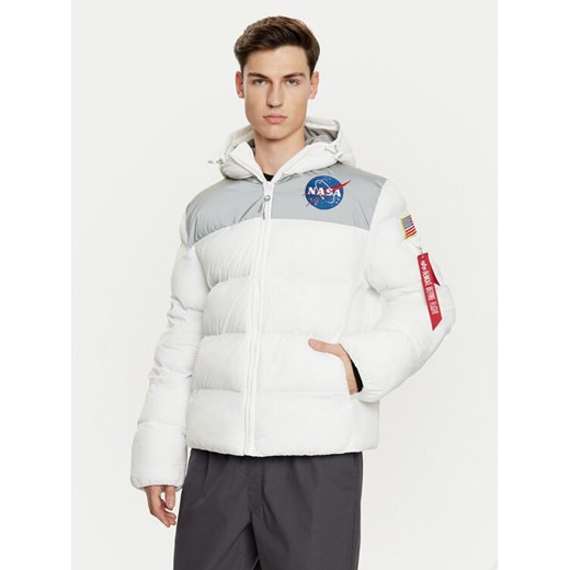Alpha Industries Kurtka zimowa 148135 Biały Regular Fit ze sklepu MODIVO w kategorii Kurtki męskie - zdjęcie 182749322