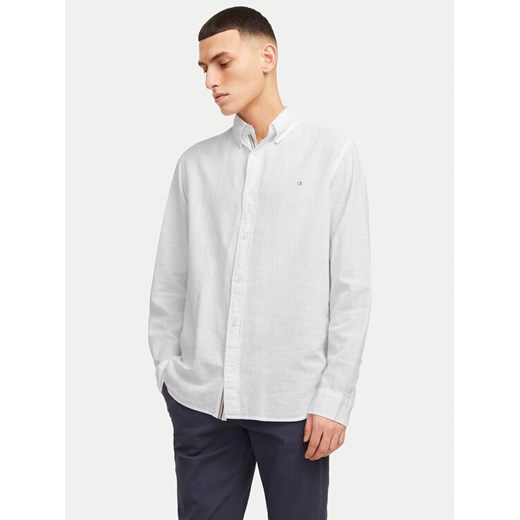 Jack&Jones Koszula Summer 12274599 Biały Regular Fit ze sklepu MODIVO w kategorii Koszule męskie - zdjęcie 182749390