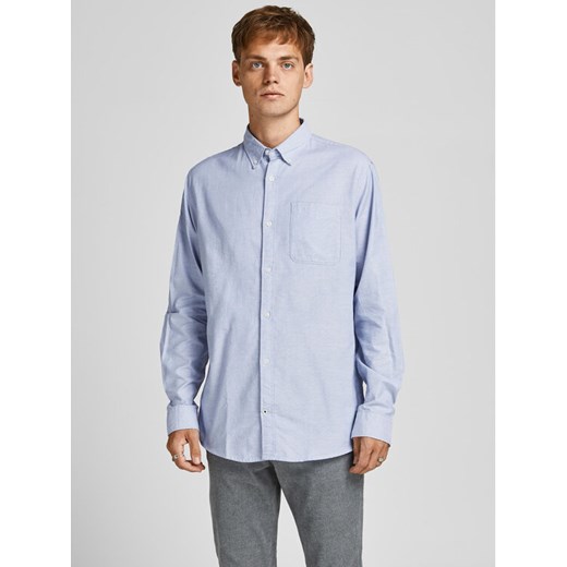 Jack&Jones Koszula 12182486 Błękitny Slim Fit ze sklepu MODIVO w kategorii Koszule męskie - zdjęcie 182749403