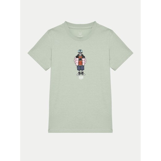 Jack&Jones Junior T-Shirt Eight Skull 12267395 Szary Standard Fit ze sklepu MODIVO w kategorii Bluzki dziewczęce - zdjęcie 182749430