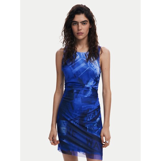 Desigual Sukienka codzienna Bratislava 25SWVK47 Niebieski Slim Fit ze sklepu MODIVO w kategorii Sukienki - zdjęcie 182749514