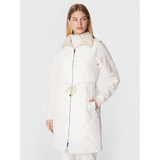 Peserico Bezrękawnik S03306 Écru Regular Fit ze sklepu MODIVO w kategorii Kamizelki damskie - zdjęcie 182749551