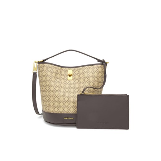 Gino Rossi Torebka TYLO-0292 Beżowy ze sklepu MODIVO w kategorii Torby Shopper bag - zdjęcie 182749610