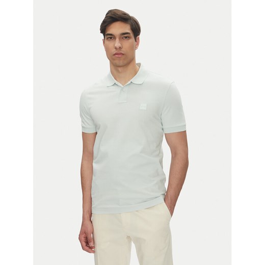 BOSS Polo Passenger 50507803 Niebieski Slim Fit ze sklepu MODIVO w kategorii T-shirty męskie - zdjęcie 182749624