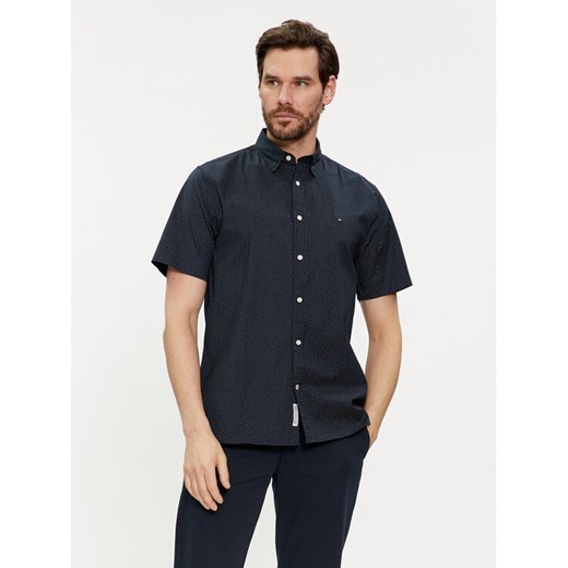 Tommy Hilfiger Koszula MW0MW36138 Granatowy Regular Fit ze sklepu MODIVO w kategorii Koszule męskie - zdjęcie 182749691