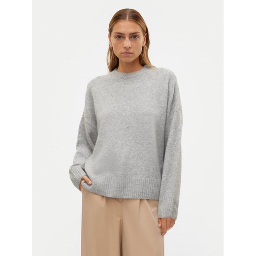 Vero Moda Sweter Boom 10320463 Szary Loose Fit ze sklepu MODIVO w kategorii Swetry damskie - zdjęcie 182749694