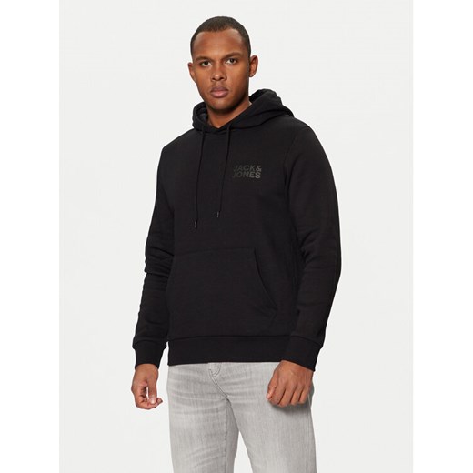 Jack&Jones Bluza Corp Logo 12152840 Czarny Regular Fit ze sklepu MODIVO w kategorii Bluzy męskie - zdjęcie 182749780