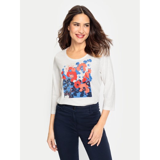 Olsen Bluzka 11104768 Biały Regular Fit ze sklepu MODIVO w kategorii Bluzki damskie - zdjęcie 182749801