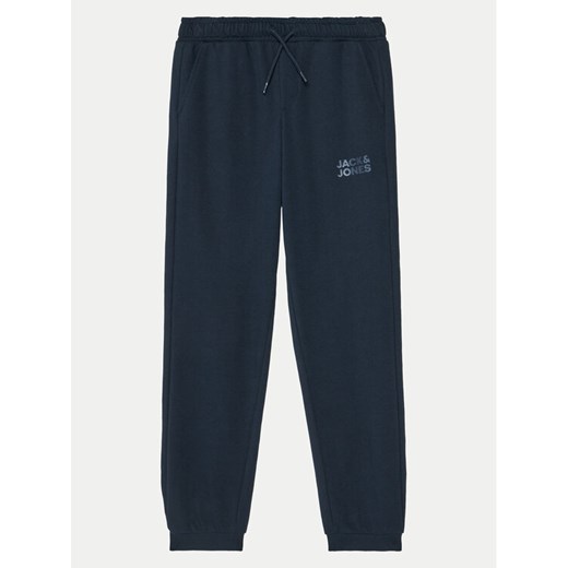 Jack&Jones Junior Spodnie dresowe 12179798 Granatowy Regular Fit ze sklepu MODIVO w kategorii Spodnie chłopięce - zdjęcie 182749811