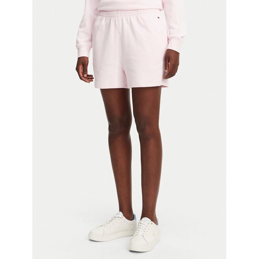 Tommy Hilfiger Szorty sportowe UW0UW05800 Różowy Regular Fit ze sklepu MODIVO w kategorii Szorty - zdjęcie 182749820