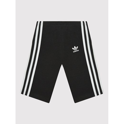 adidas Szorty sportowe adicolor Cycling HD2038 Czarny Slim Fit ze sklepu MODIVO w kategorii Spodenki dziewczęce - zdjęcie 182749831
