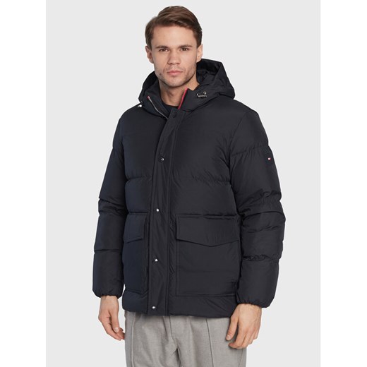 Tommy Hilfiger Kurtka puchowa MW0MW27683 Granatowy Regular Fit ze sklepu MODIVO w kategorii Kurtki męskie - zdjęcie 182749910