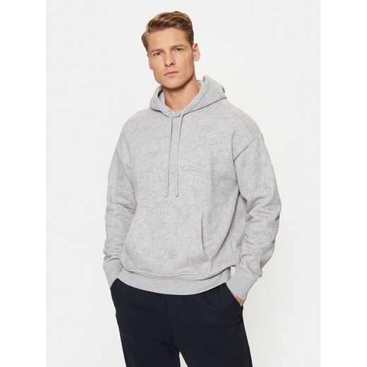 Lacoste Bluza SH3599 Szary Relaxed Fit ze sklepu MODIVO w kategorii Bluzy męskie - zdjęcie 182749921