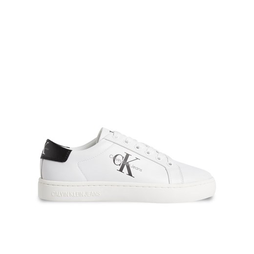Calvin Klein Jeans Sneakersy Classic Cupsole Laceup Lth Wn YW0YW01269 Biały ze sklepu MODIVO w kategorii Buty sportowe damskie - zdjęcie 182749931