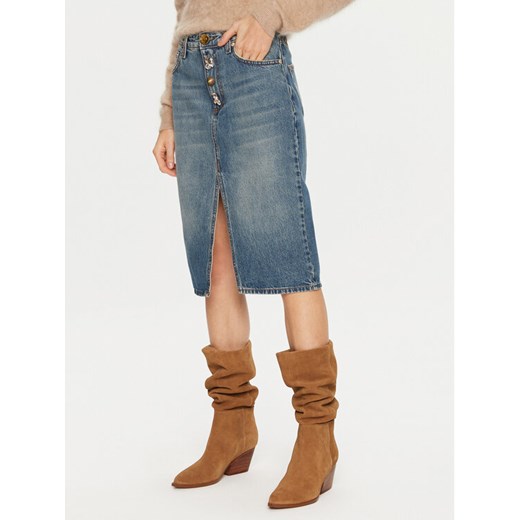 ViCOLO Spódnica jeansowa DS0060 Niebieski Regular Fit ze sklepu MODIVO w kategorii Spódnice - zdjęcie 182749980
