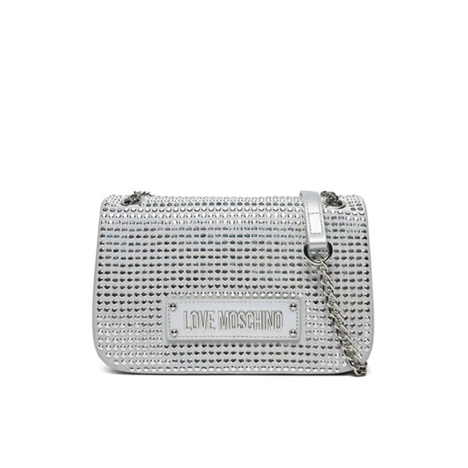 LOVE MOSCHINO Torebka JC4136PP1MLL196B Srebrny ze sklepu MODIVO w kategorii Listonoszki - zdjęcie 182750112