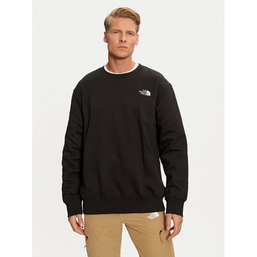The North Face Bluza Essential NF0A89ET Czarny Regular Fit ze sklepu MODIVO w kategorii Bluzy męskie - zdjęcie 182750141