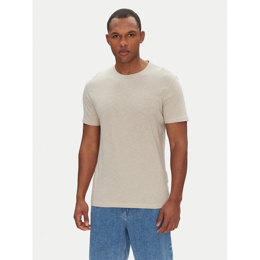BOSS T-Shirt Tegood 50508243 Beżowy Regular Fit ze sklepu MODIVO w kategorii T-shirty męskie - zdjęcie 182750154