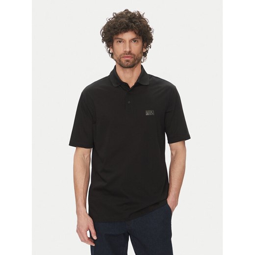Armani Exchange Polo XM000484 AF10364 UC001 Czarny Regular Fit ze sklepu MODIVO w kategorii T-shirty męskie - zdjęcie 182750181
