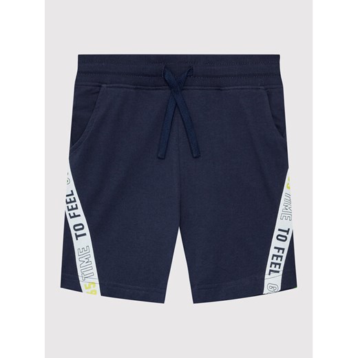United Colors Of Benetton Szorty sportowe 3BL0C900F Granatowy Regular Fit ze sklepu MODIVO w kategorii Spodenki chłopięce - zdjęcie 182750221