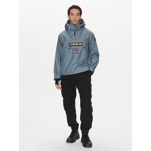 Napapijri Kurtka anorak Rainforest Next Sum NP0A4ILW Niebieski Loose Fit ze sklepu MODIVO w kategorii Kurtki męskie - zdjęcie 182750231