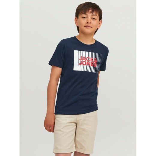 Jack&Jones Junior T-Shirt 12237411 Granatowy Regular Fit ze sklepu MODIVO w kategorii T-shirty chłopięce - zdjęcie 182750290