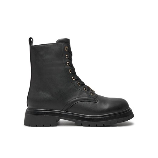 Tommy Hilfiger Trapery Lace Up Bootie T3A5-33568-0092 S Czarny ze sklepu MODIVO w kategorii Buty zimowe dziecięce - zdjęcie 182750310