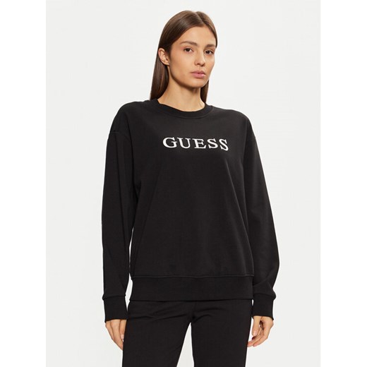 Guess Bluza O5RQ03 KCO31 Czarny Regular Fit ze sklepu MODIVO w kategorii Bluzy damskie - zdjęcie 182750331