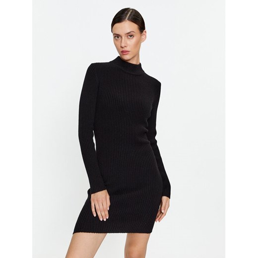 MICHAEL Michael Kors Sukienka dzianinowa MF381U46V1 Czarny Slim Fit ze sklepu MODIVO w kategorii Sukienki - zdjęcie 182750332