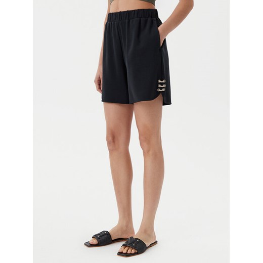 Liu Jo Szorty materiałowe TA5227 J4869 Czarny Relaxed Fit ze sklepu MODIVO w kategorii Szorty - zdjęcie 182750344