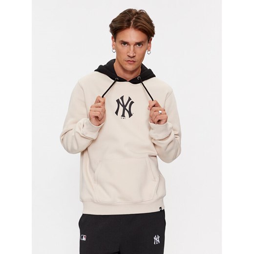 47 Brand Bluza New York Yankees BB017PEMTCB601204BN Écru Regular Fit ze sklepu MODIVO w kategorii Bluzy męskie - zdjęcie 182750372