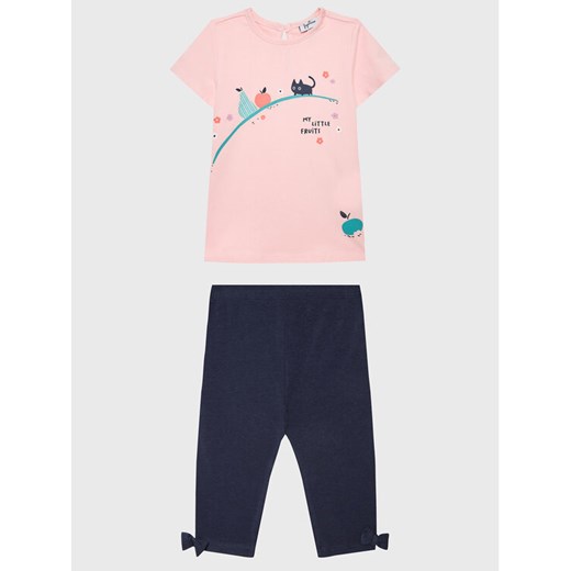 OVS Komplet t-shirt i legginsy 1766924 Różowy Regular Fit ze sklepu MODIVO w kategorii Komplety niemowlęce - zdjęcie 182750413
